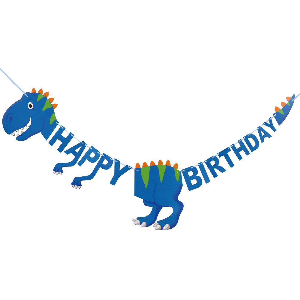 Dinosaur Happy Birthday Banner